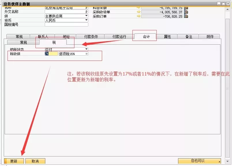 SAP業務伙伴欄目